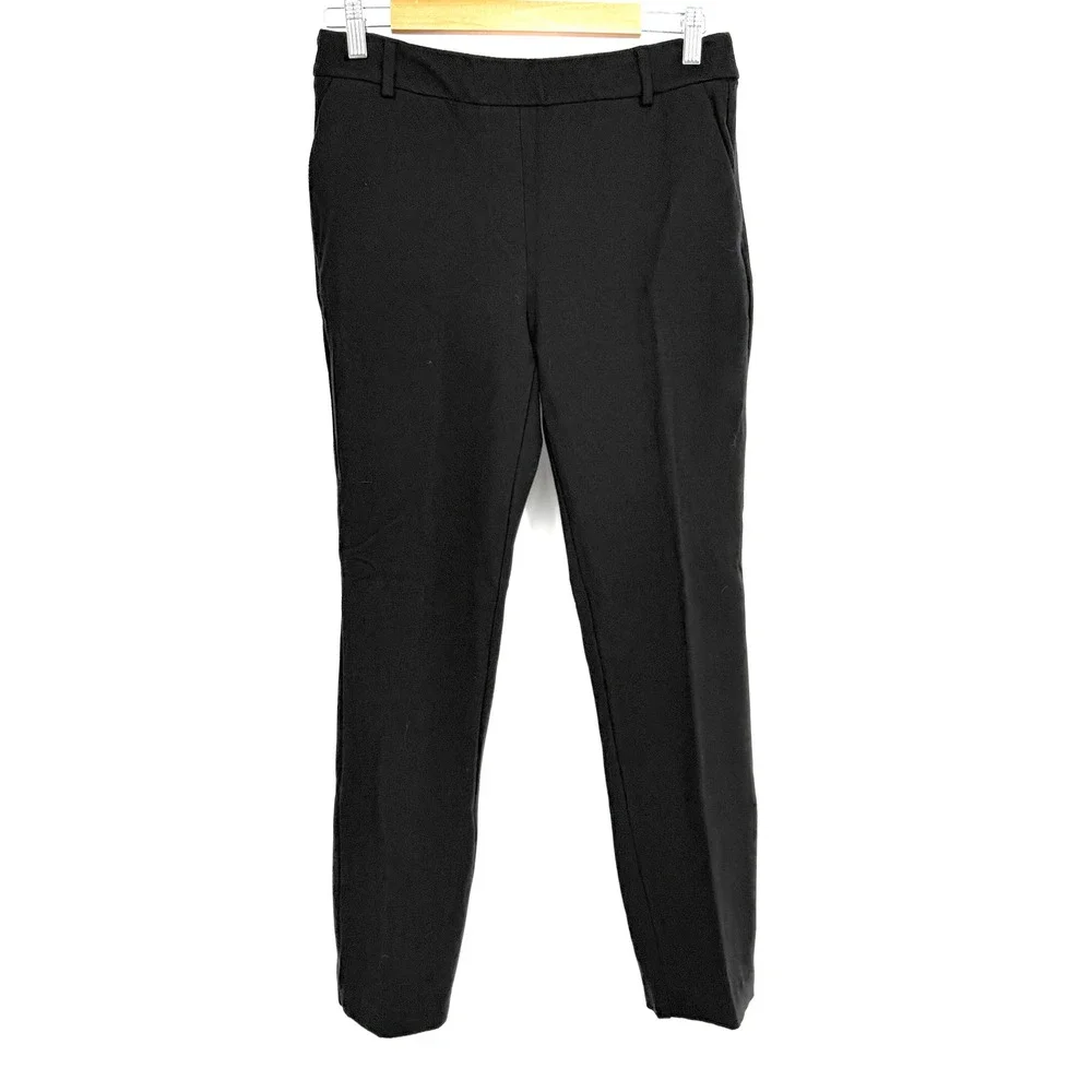 Dalia‎ Womens Black Slim Leg Stretch Dress Pants Professional Sz M